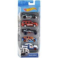 Hot Wheels Pack de 5 vehículos- coches de juguete (modelos surtidos) (Mattel 1806)